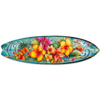 Hawaiian Flowers Surfboard Coastal Wall Art