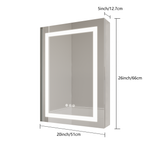 26x20 inch Bathroom Medicine Cabinet with LED Mirror, Anti-Fog, Waterproof