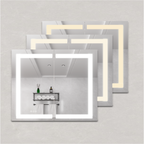 36 x 30 inch Medicine Cabinet with LED Vanity Mirror Anti-Fog