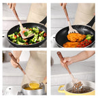 10 Pieces Kitchen Tools Set Wooden Handle