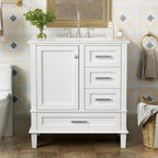 Modern Bathroom Cabinet With Sink Combo Set