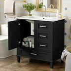 Modern Bathroom Cabinet With Sink Combo Set