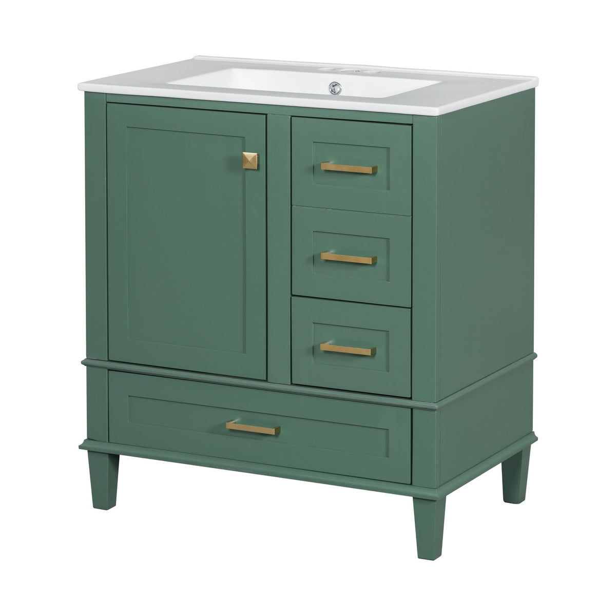 Modern Bathroom Cabinet With Sink Combo Set