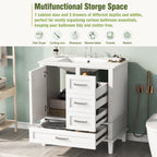 Modern Bathroom Cabinet With Sink Combo Set