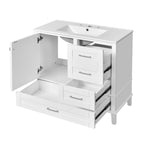Modern Bathroom Cabinet With Sink Combo Set