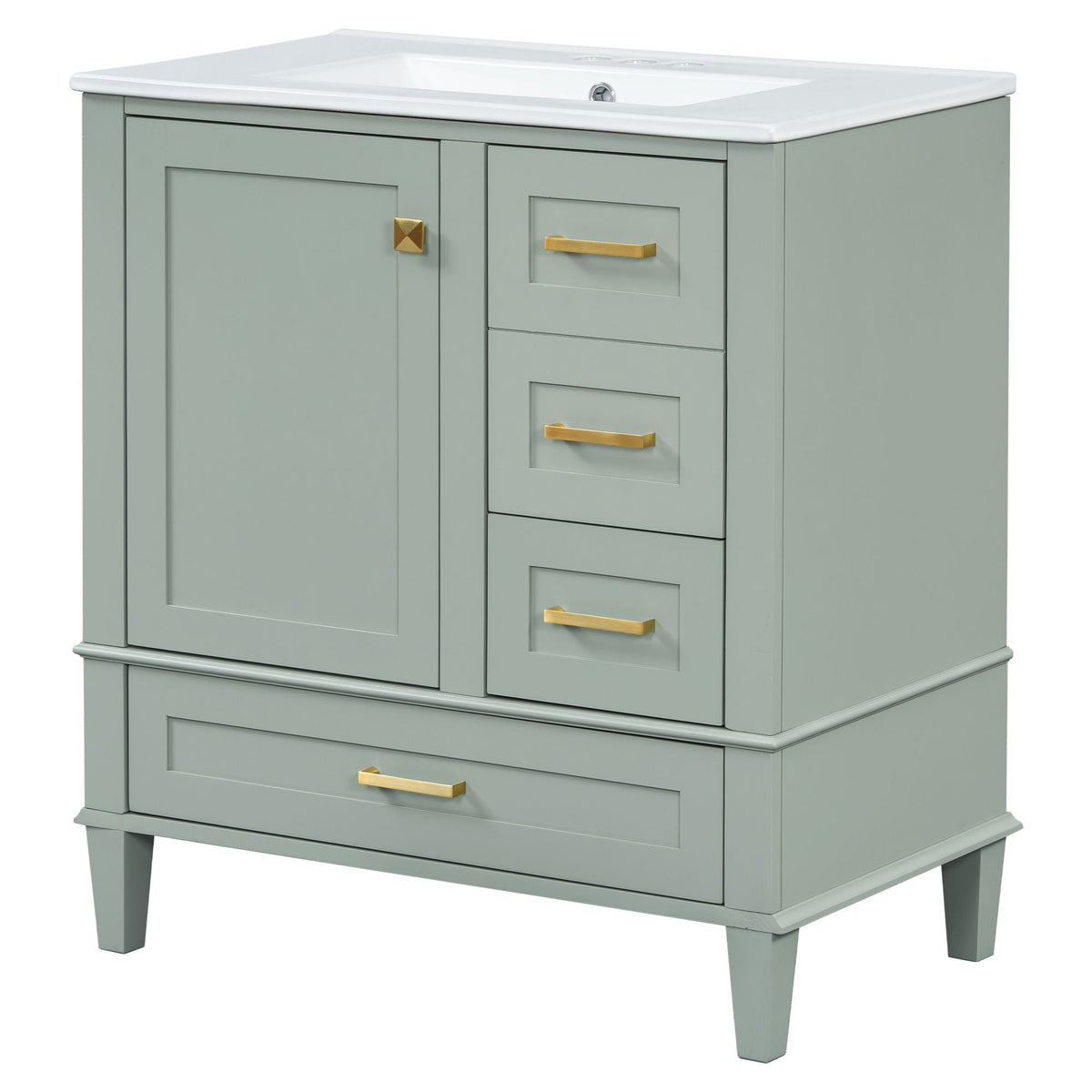 Modern Bathroom Cabinet With Sink Combo Set