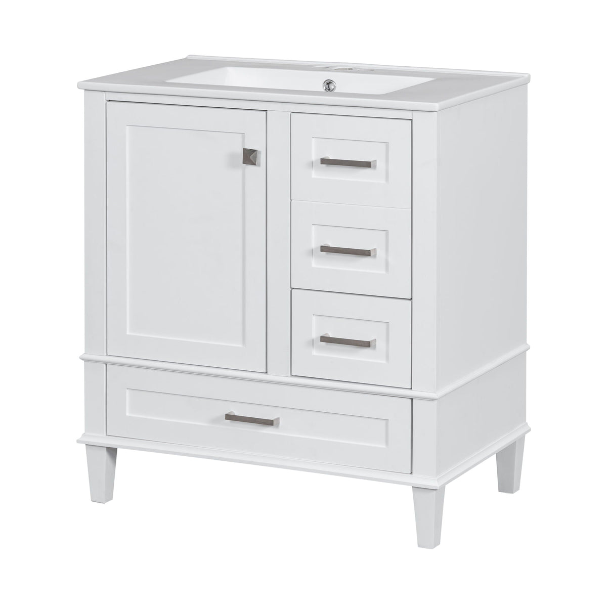 Modern Bathroom Cabinet With Sink Combo Set