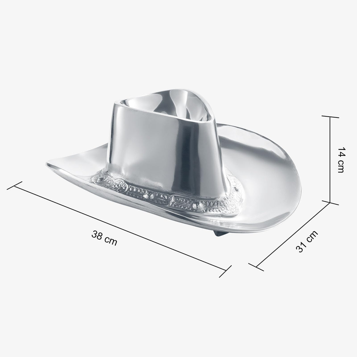 Cowboy Hat Chip and Dip Serving Bowl