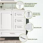 Modern Bathroom Cabinet With Sink Combo Set