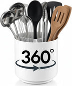 Rotating Utensil Holder — Plastic - Steel