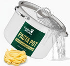 Stainless Steel Pasta Pot with Strainer Lid (5.5 Qt)