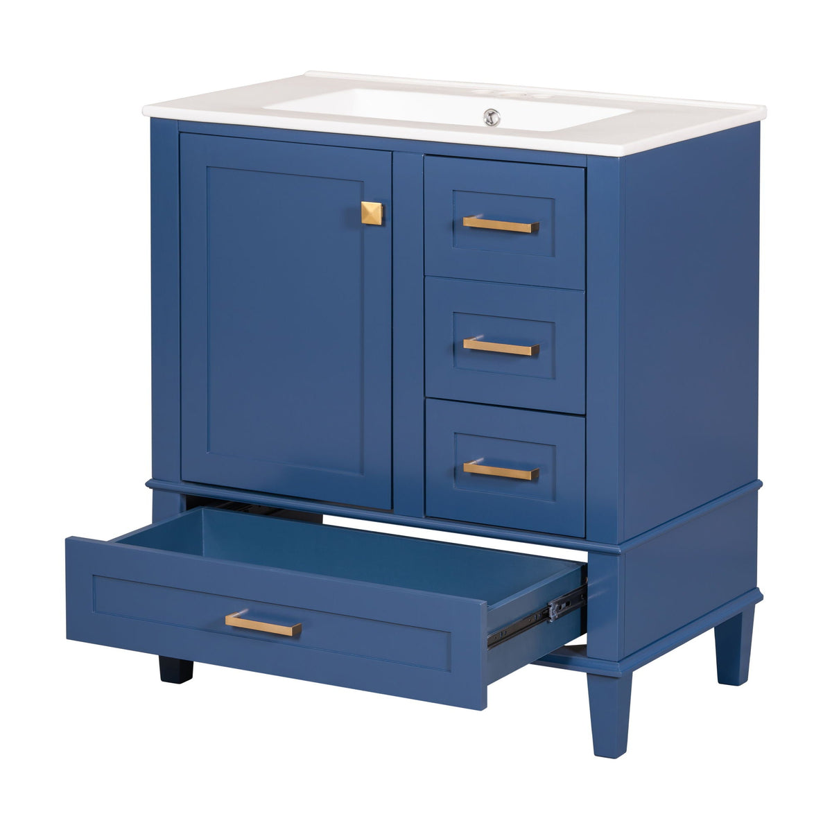 Modern Bathroom Cabinet With Sink Combo Set