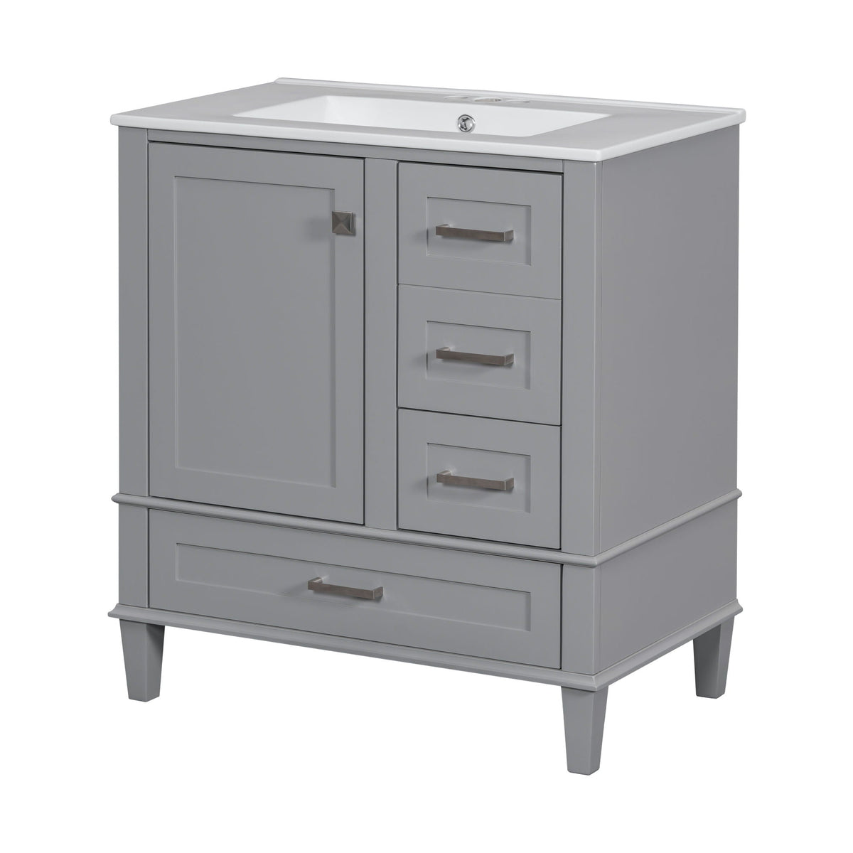 Modern Bathroom Cabinet With Sink Combo Set