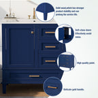 Modern Bathroom Cabinet With Sink Combo Set