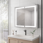 36 x 30 inch Medicine Cabinet with LED Vanity Mirror Anti-Fog
