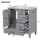 Modern Bathroom Cabinet With Sink Combo Set