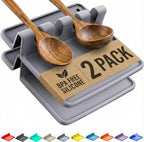 Silicone Spoon Rest with Drip Pad