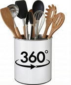 Rotating Utensil Holder — Plastic - Steel