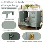 Modern Bathroom Cabinet With Sink Combo Set