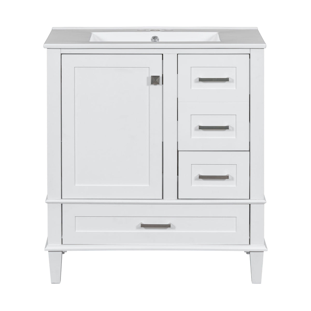 Modern Bathroom Cabinet With Sink Combo Set