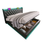 Upholstered Bed, Hydraulic Storage Bed (Without Mattress)