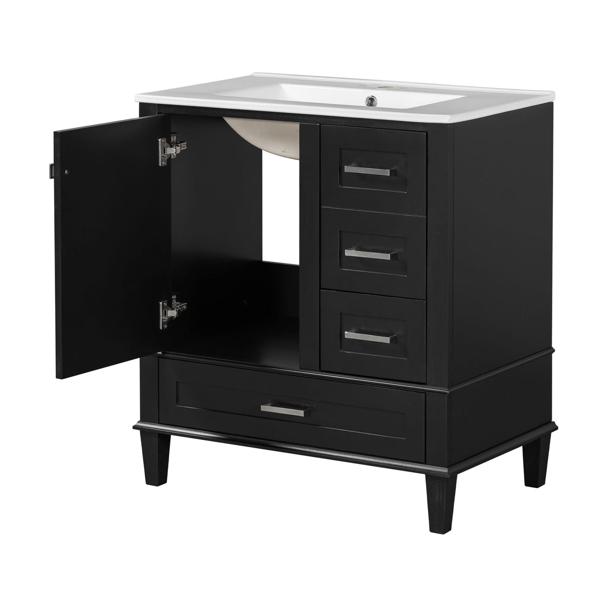 Modern Bathroom Cabinet With Sink Combo Set