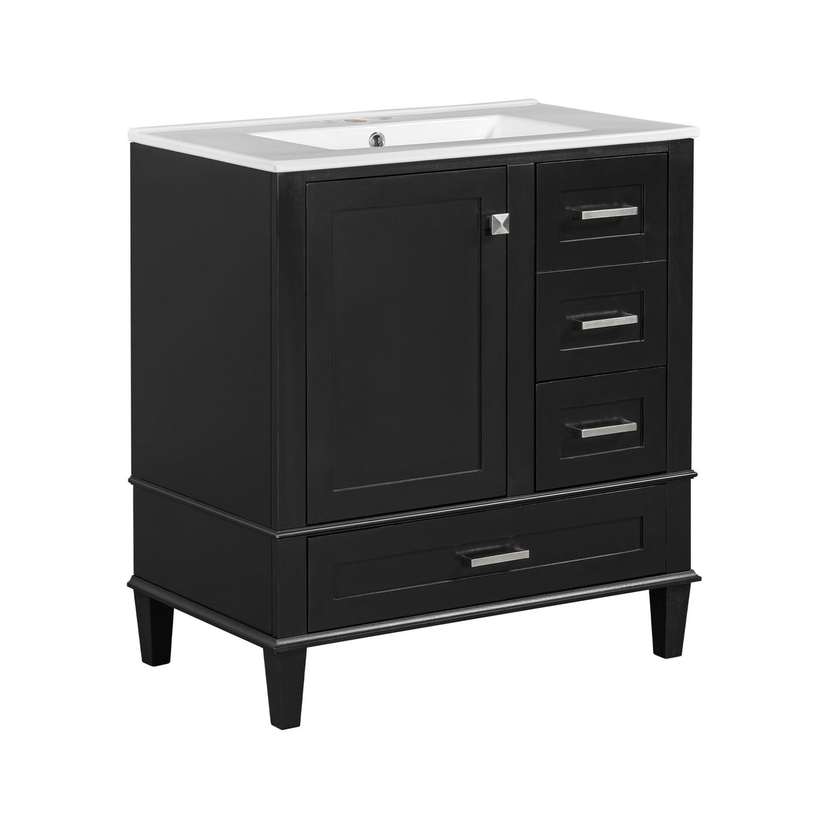 Modern Bathroom Cabinet With Sink Combo Set