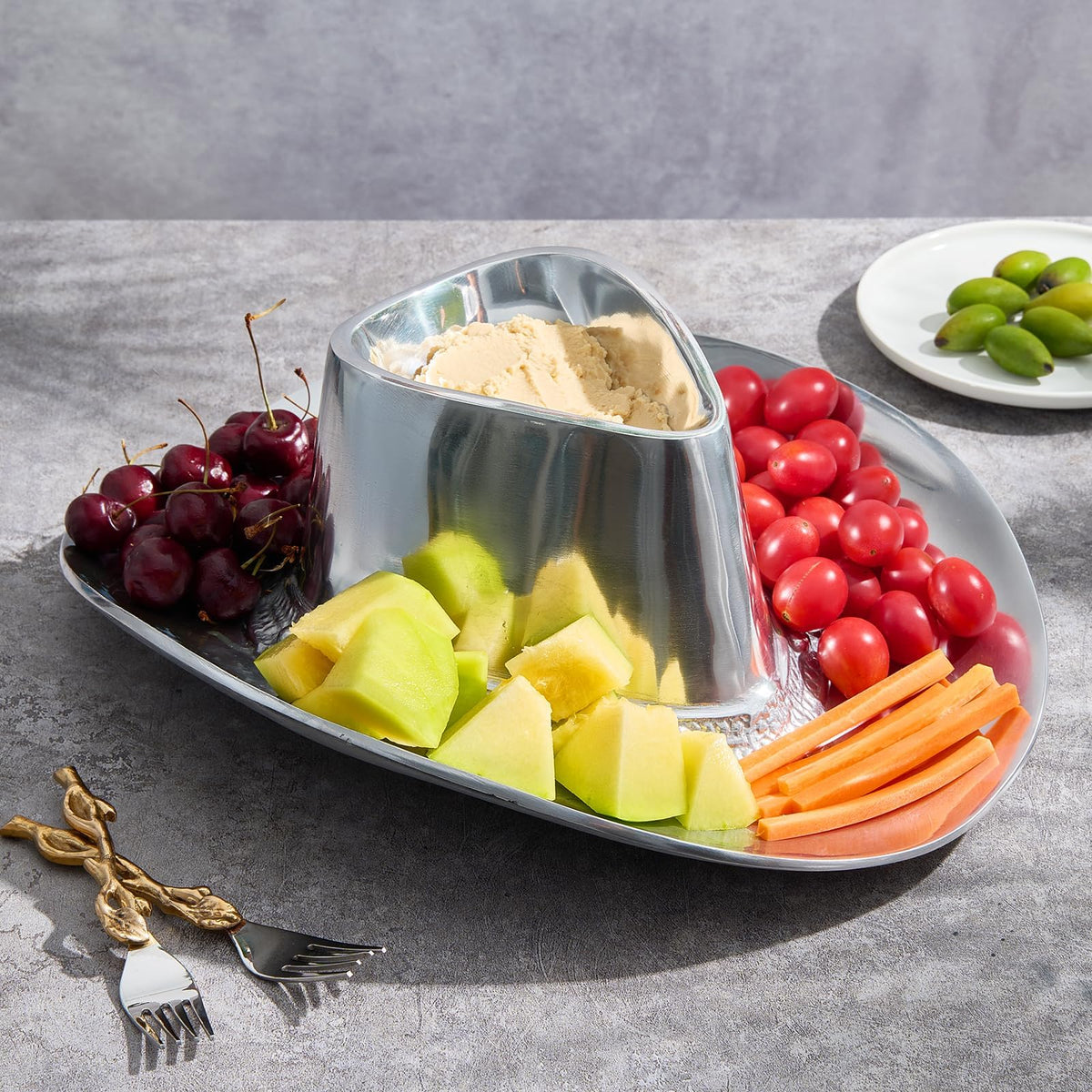 Cowboy Hat Chip and Dip Serving Bowl