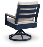 East Beach - Swivel Chair With Cushion (Set of 2) - Blue