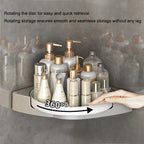 Rotating toilet triangle storage rack wall mounted