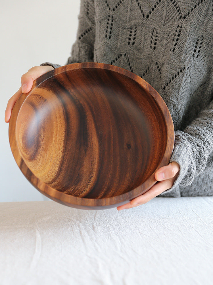 Kitchen Natural Wooden Bowl Household