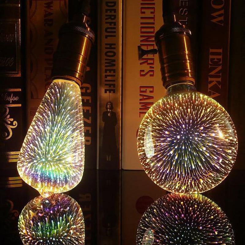 LED Light Bulb 3D Decoration Bulb Firework 110 220V