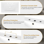 Modern Bathroom Cabinet With Sink Combo Set