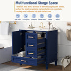 Modern Bathroom Cabinet With Sink Combo Set