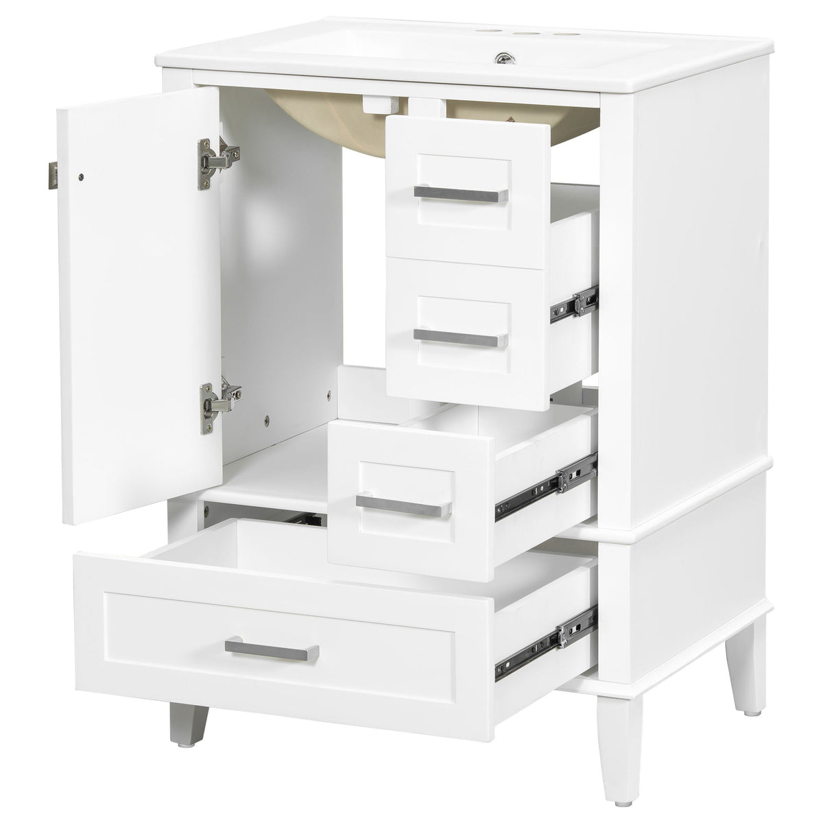Modern Bathroom Cabinet With Sink Combo Set
