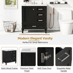 Modern Bathroom Cabinet With Sink Combo Set