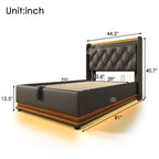 Upholstered Bed, Hydraulic Storage Bed (Without Mattress)