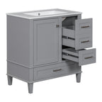 Modern Bathroom Cabinet With Sink Combo Set