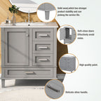 Modern Bathroom Cabinet With Sink Combo Set