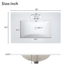 Modern Bathroom Cabinet With Sink Combo Set