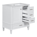 Modern Bathroom Cabinet With Sink Combo Set