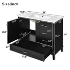 Modern Bathroom Cabinet With Sink Combo Set