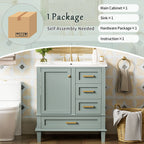 Modern Bathroom Cabinet With Sink Combo Set