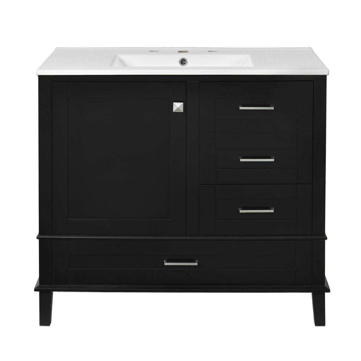 Modern Bathroom Cabinet With Sink Combo Set