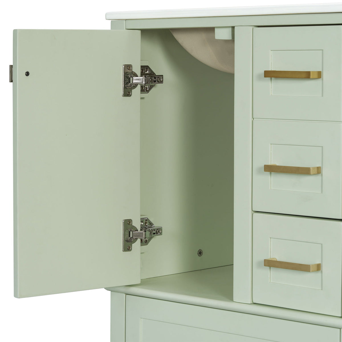 Modern Bathroom Cabinet With Sink Combo Set
