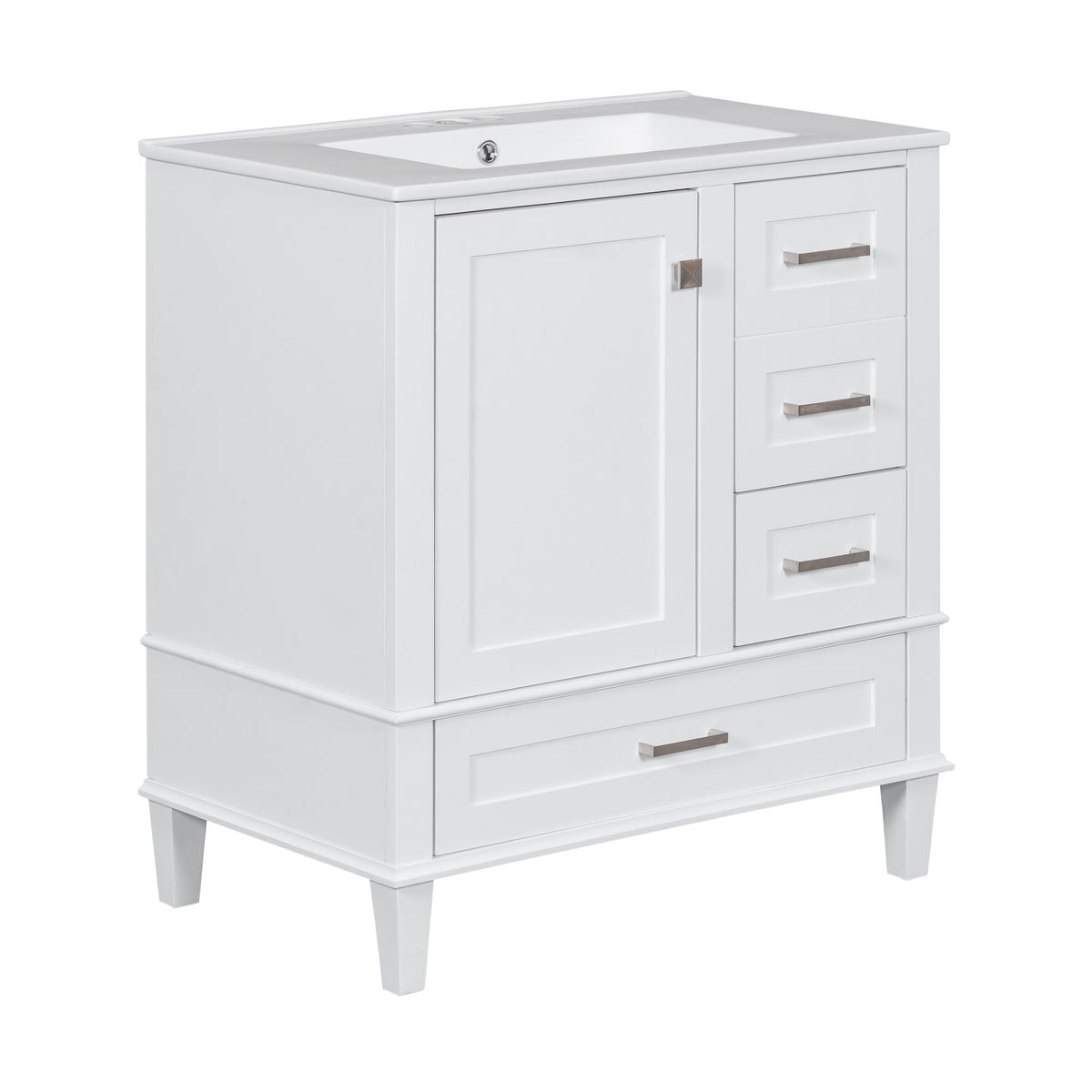 Modern Bathroom Cabinet With Sink Combo Set