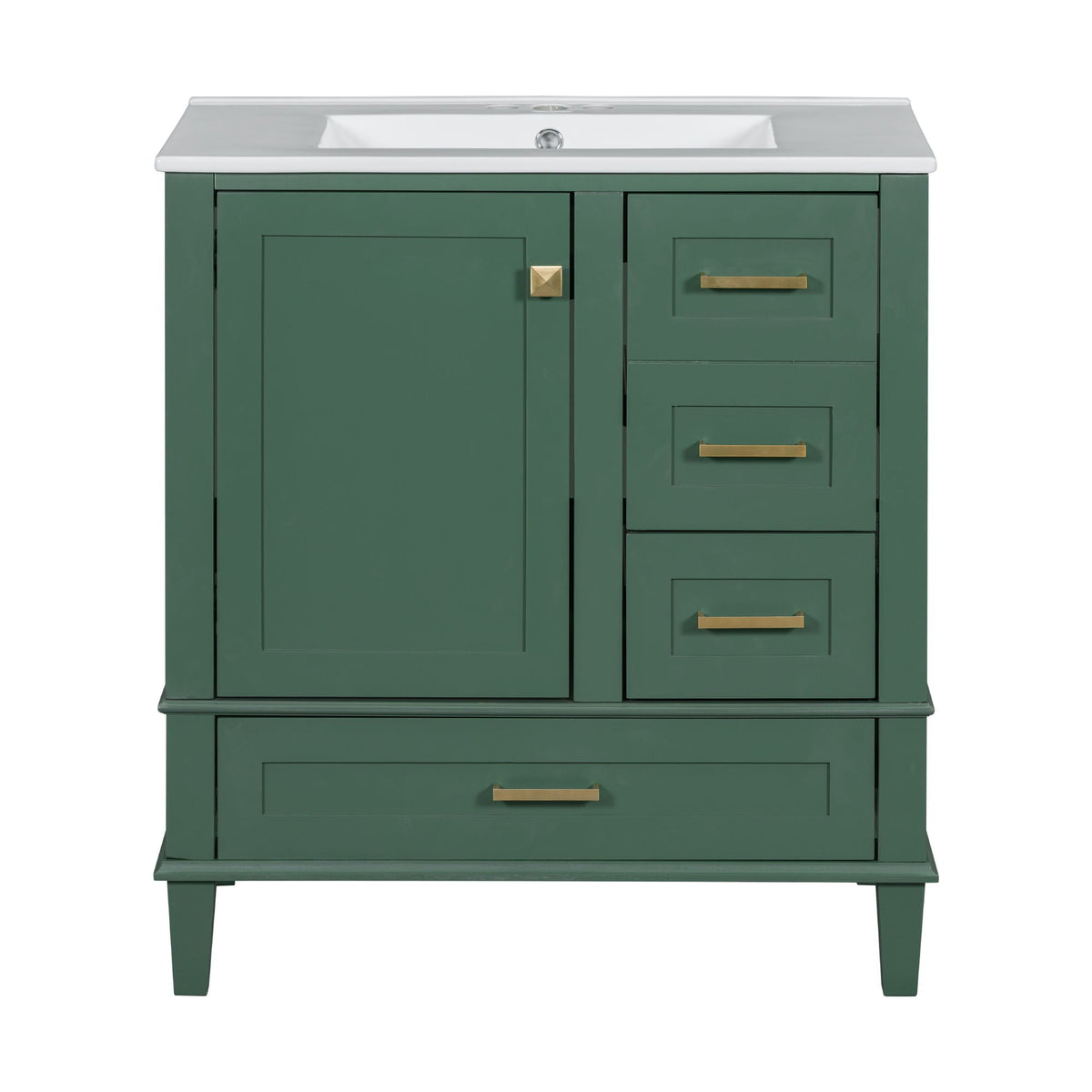 Modern Bathroom Cabinet With Sink Combo Set