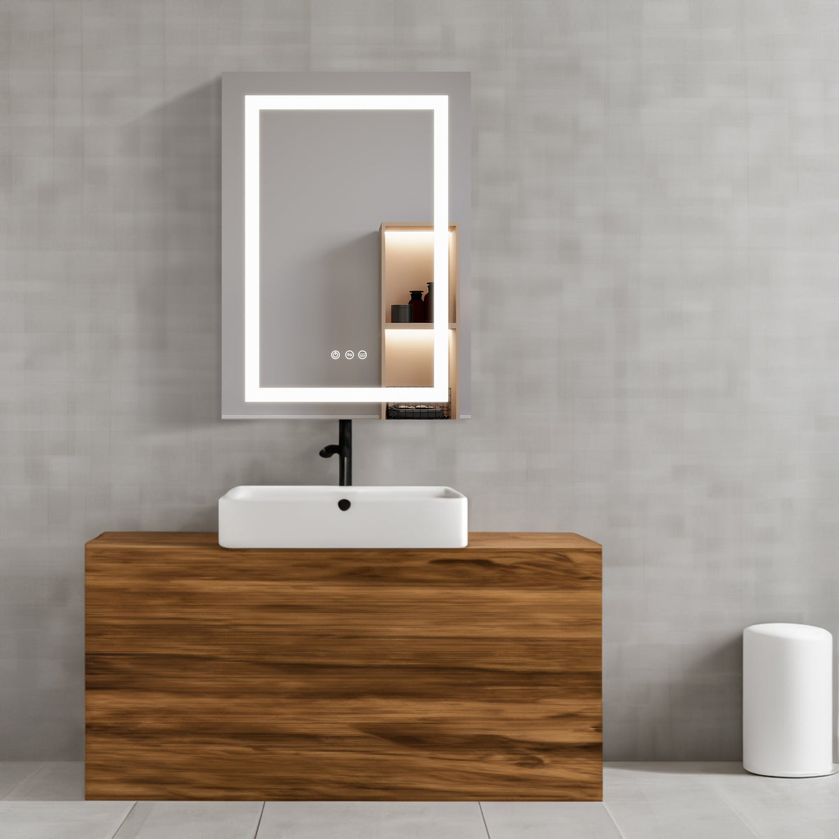 26x20 inch Bathroom Medicine Cabinet with LED Mirror, Anti-Fog, Waterproof