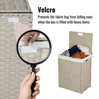 Laundry Hamper With Lid PE Rattan