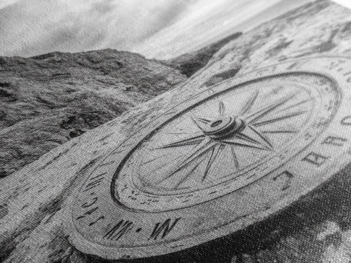 Compass On Cliff